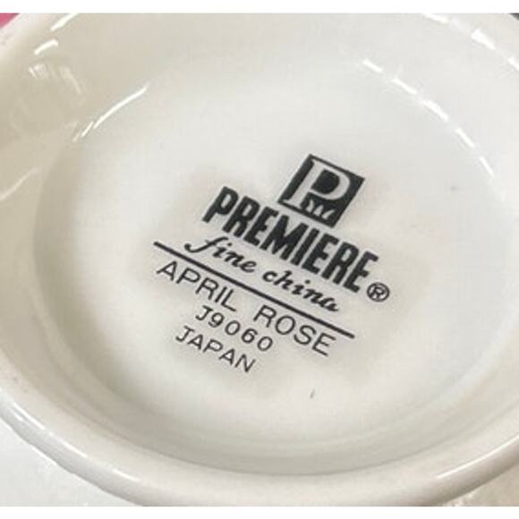 Vintage 1960s Premiere Fine China Japan April Rose Pattern - Picture 8 of 11